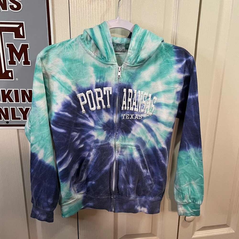 Port Aransas Texas Zip Up Hoodie sweatshirt kids
